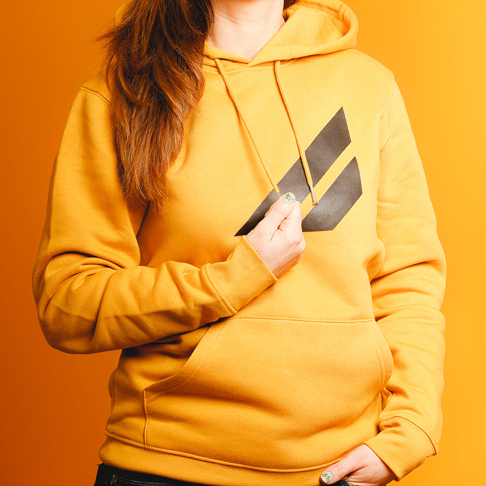 Mustard hooded sweatshirt